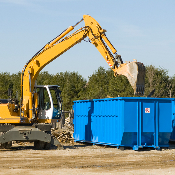 are there any restrictions on where a residential dumpster can be placed in Alum Bridge WV